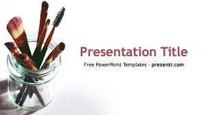 free cosmetic powerpoint template