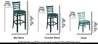 counter height stools measurement