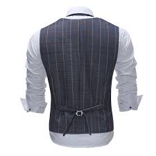 Yffushi Fashion Plaid Vest Men Chaleco Hombre Single