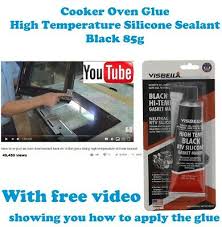 oven glass door glue rtv high