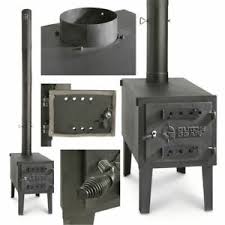outdoor wood burning large stove steel