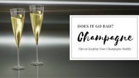 How do you know if champagne has gone bad?