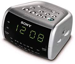 The led is quite large so i can see from a good distance and the brightness. Sony Icf C115 Cube Design Clock Radio Silver Amazon Co Uk Tv