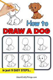 dog drawing how to draw a dog step by