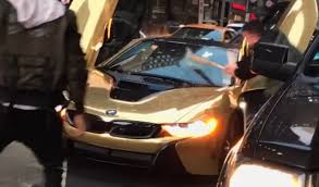 At this level of expenditure, buyers can choose whatever they like. Coby Persin S Gold Bmw I8 Smashed With Bat By Angry Guy