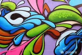 Wall Mural Colorful Graffiti Art