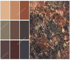Granite Color Chart Selection For Interior Stock Photo