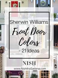 21 sherwin williams front door colors