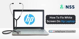 how to fix white screen on hp laptop