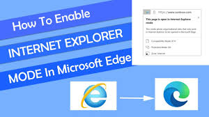 how to enable ie mode in microsoft edge