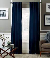 It's not too blue and not too white, there's just the right amount of the one difference between this room and a lot of the other ones is that beautiful hardwood flooring mixed with those grey/blue curtains. This Is Happening Moody Blue Blue Curtains Living Room Blue Living Room Curtains Living Room
