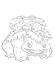 Venusaur No.03 : Pokemon Generation I - All Pokemon coloring pages Kids Coloring  Pages