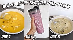jaw surgery recovery meal plan high