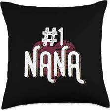 Amazon.com: Grandmom Granddad Grandparent Swag # 1 Nana Distressed Cool  Grandma Grandparent Gift Throw Pillow, 18x18, Multicolor : Home & Kitchen