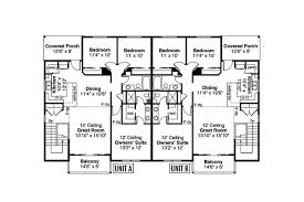 Contemporary Duplex Plan 3 Bedrm 1527