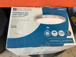 utilitech ventilation fan and lighted