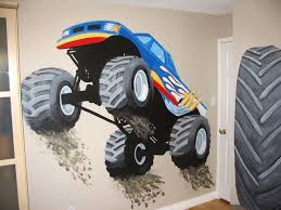 Truck And Motorcycle Themed Murals