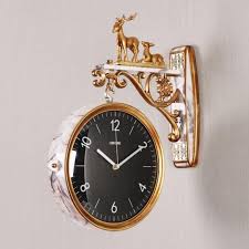 Stylish Double Sided Wall Clock With