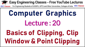 The region against which an object is to be clipped is called a clip window. Cgmm Lecture 20 Basics Of Clipping Clip Window Point Clipping Hindi English Youtube