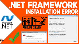 fix microsoft net framework error