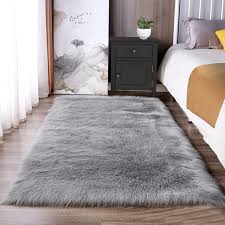 latepis 3x5 faux sheepskin rug faux