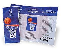 Basketball Templates Basketball Match Brochure Template