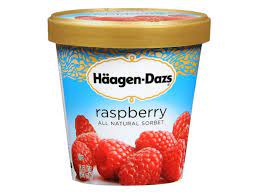 haagen dazs raspberry sorbet nutrition