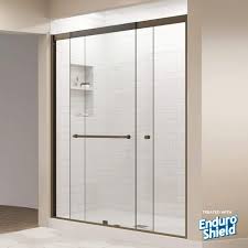 Double Sliding Tub Shower Door