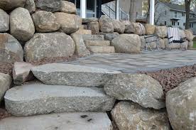 Boulder Wall Retaining Walls