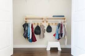 Diy Clothing Rack With Shelf Free