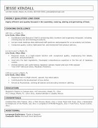 Culinary Student Resume Examples Great Grill Cook Job