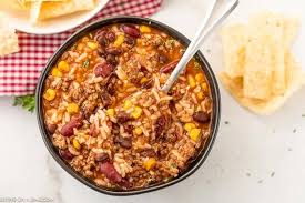 crockpot taco rice soup video