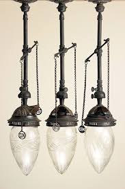 Set Converted Gas Lamps With Crystal Shad Vintage