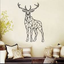 home décor wall tattoo deer head with