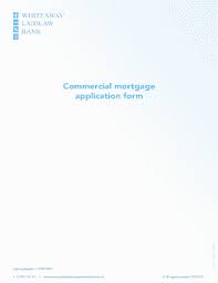 Commercial Mortgage Application Template Fill Online