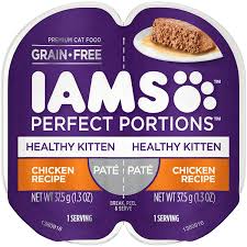 Iams Perfect Portions Healthy Kitten Grain Free Wet Cat Food 24 Twin Packs