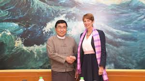 Accountability is 1 of 2 important pillars for national reconciliation, other is inclusive dialogue, she emphasized during visit. Union Minister Receives Unsg S Special Envoy On Myanmar Denmark Ambassador Separately Gnlm