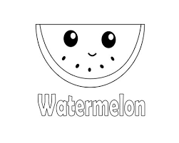 Watermelon slice coloring pages (view all foods coloring pages) visual similar images to #181097. Cute Watermelon Coloring Page Creative Art