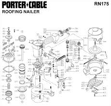 porter cable rn175 roofing nailer parts