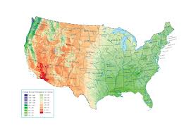 us precipitation map gis geography
