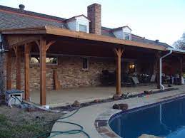 Large Poolside Patio Cover Attached To