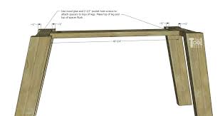 Double X Console Table Plans Her Tool