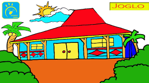 Mewarnai gambar rumah adat jawa. Cara Menggambar Rumah Joglo I Dan I Mewarnai Rumah Adat Joglo Youtube