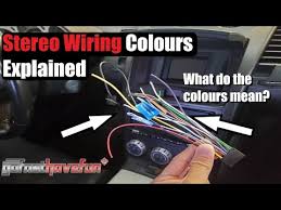 aftermarket car stereo wiring colours