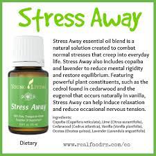 Young living essential oil blend stress away 15 ml pure therapeutic grade label may vary. Stress Away Essential Oil Real Food Rn