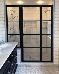 Framed Matte Black Shower Enclosures