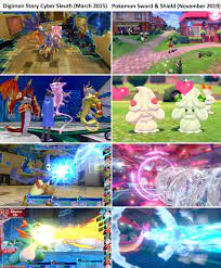 Comparing Digimon Story Cyber Sleuth (2015) to Pokemon Sword and Shield  (2019) - A Breakdown and Review of Both Games : r/pokemon