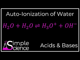 Auto Ionization Of Water