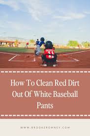 how to clean white baseball pants