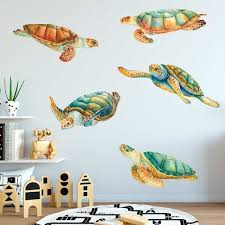 Wall Sticker Turtle Family Muraldecal Com